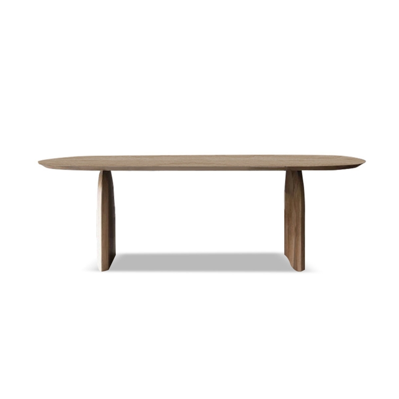 Minimalist Solid Wood Oval Dining Table