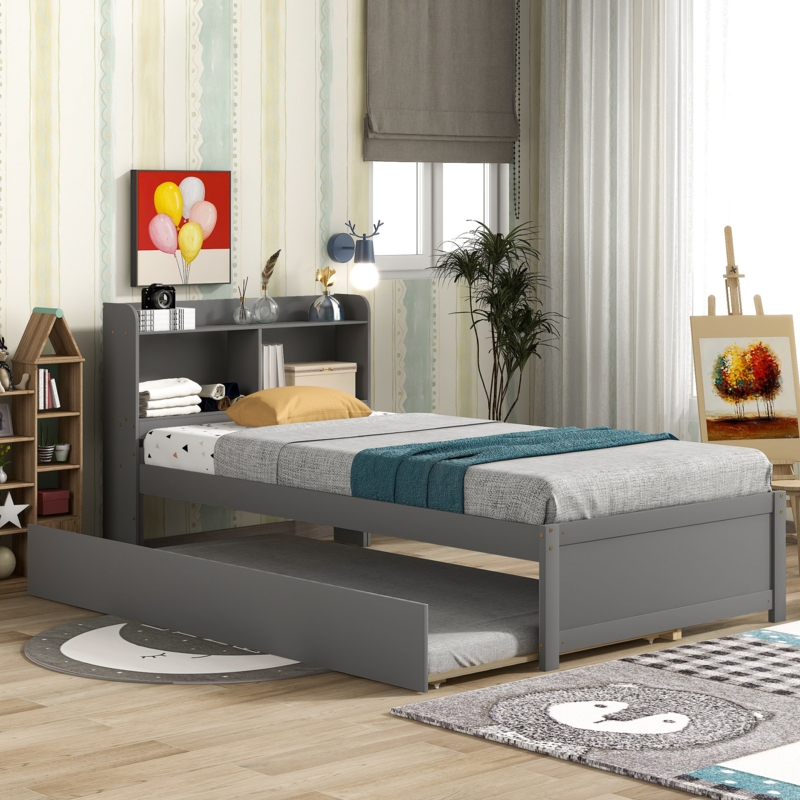 Trundle Bed With Bookcase | Foter