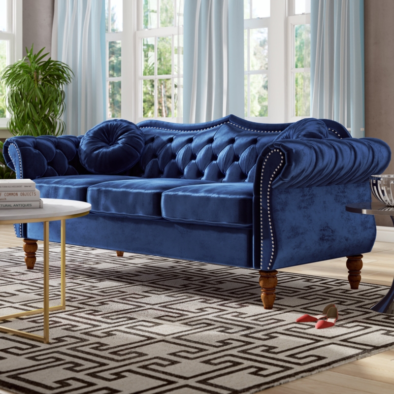 Glamorous Crushed Velvet Sofa