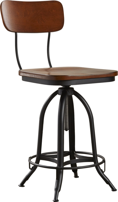 Swivel Bar Stool with Rustic Style
