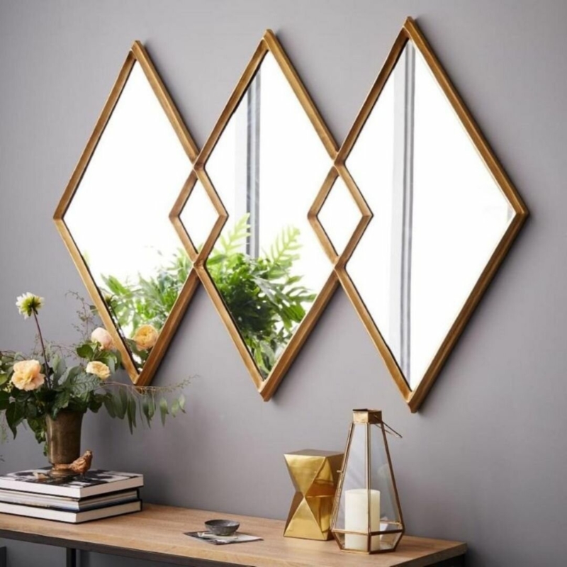 Modern Accent Mirror with Stylized Design