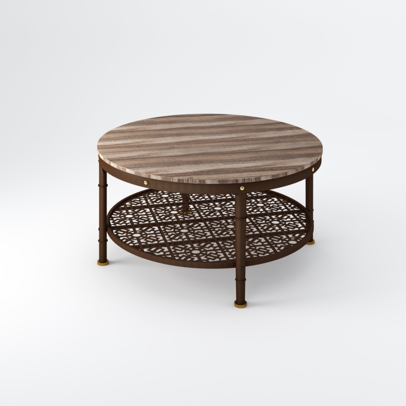 Chic Round-Top End Table