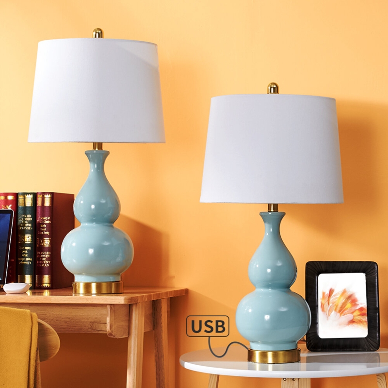 Stylish Table Lamp with USB Interface