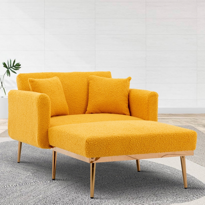 Tufted Upholstery Chaise Lounge Chair