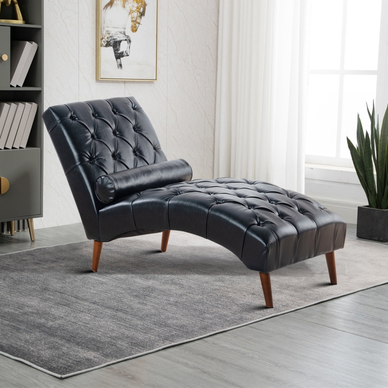 High-Density Foam Chaise with Built-in Spring