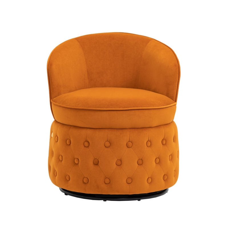 Classic Swivel Barrel Accent Chair