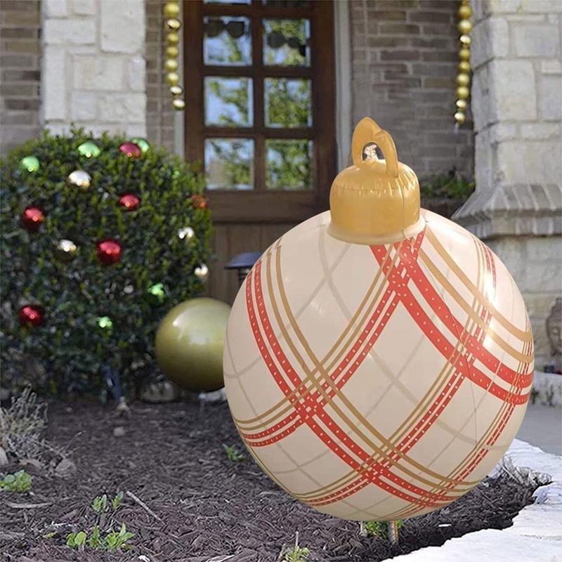 Christmas Inflatable Ball with Manual Inflator