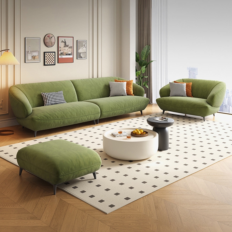 Comfortable Living Room Set with Footstool