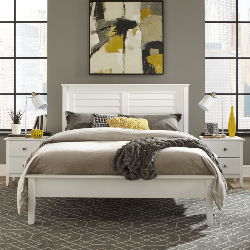 Coastal-Style Solid Pine Wood Bedroom Set