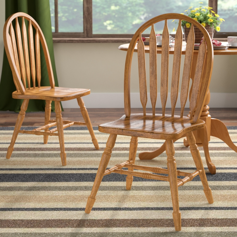Windsor-Style Oak Dining Chair