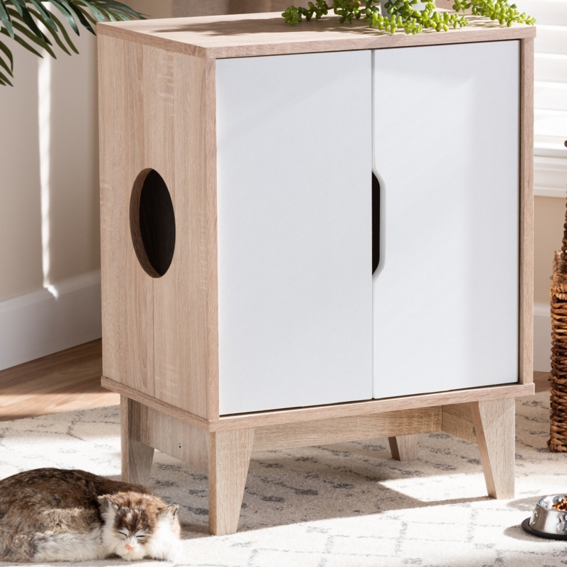 Cat House and Litter Box Enclosure
