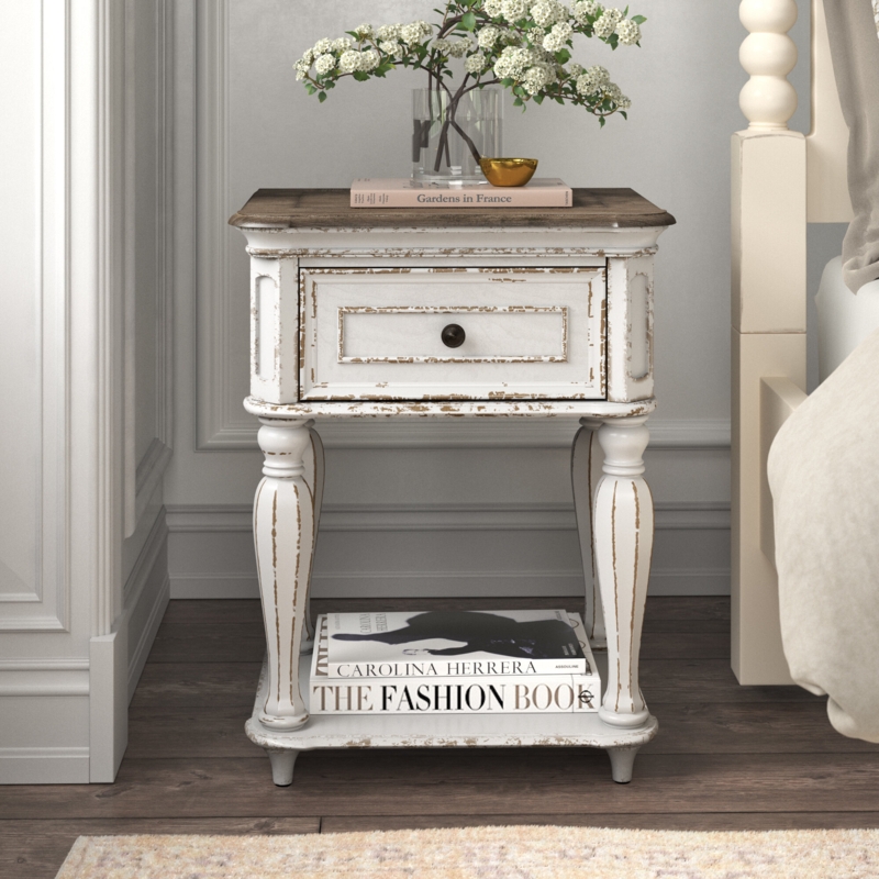 Antique French Country Nightstand