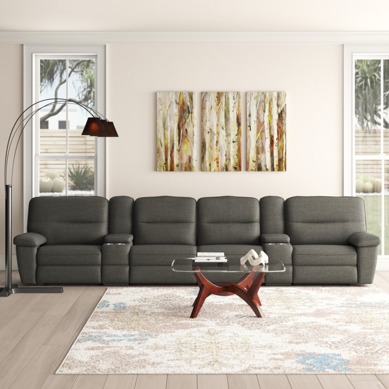 Reclining Sectional Sofa with Storage