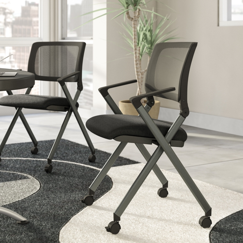 Deluxe Folding Chairs with Mesh Back