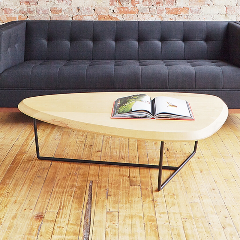 Solid Ash Hull Coffee Table