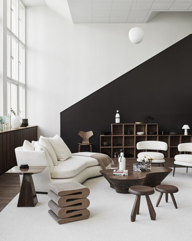Incorporate Curved Furniture