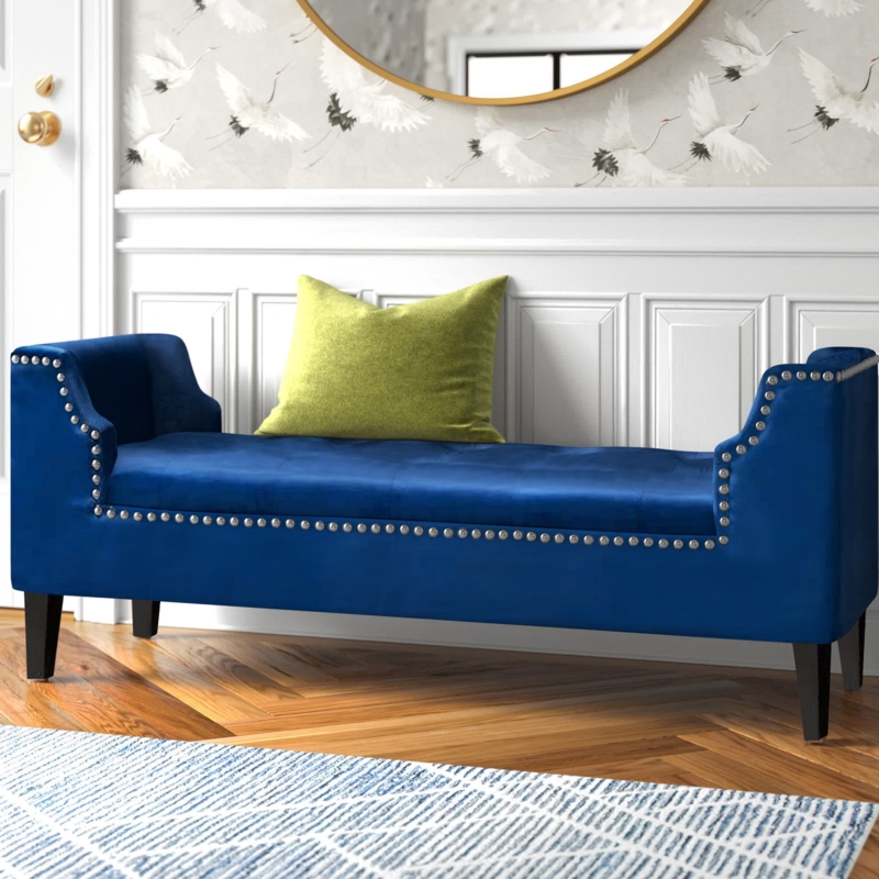 Regal Silhouette Upholstered Bench