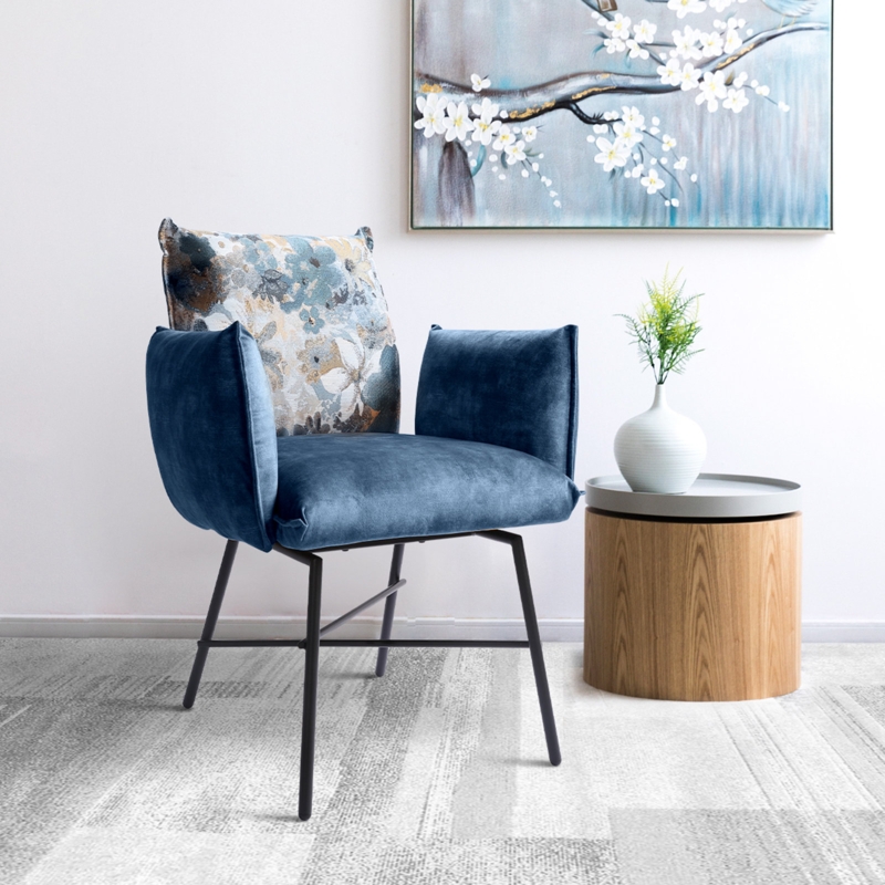 Stylish Linen Fabric Armchair