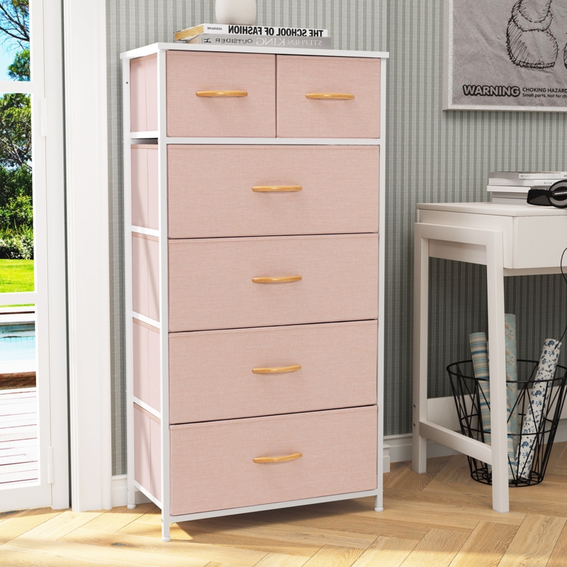 Stylish Storage Cabinet with 6 Removable Drawers