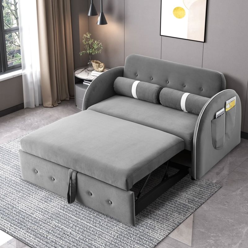 Versatile Velvet Sofa Bed