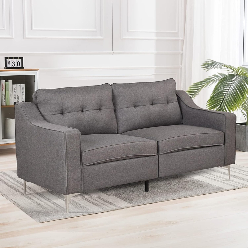 3-Seat Modern Contemporary Apartment Fabric Sofa