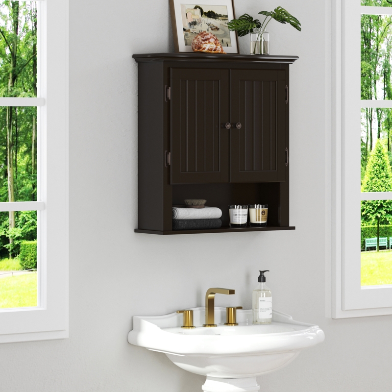 Bathroom Wall Cabinet with Adjustable Shelves