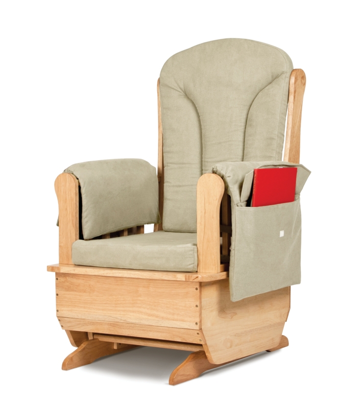 Enclosed Glider with Extra-Roomy Seat and Storage Pockets