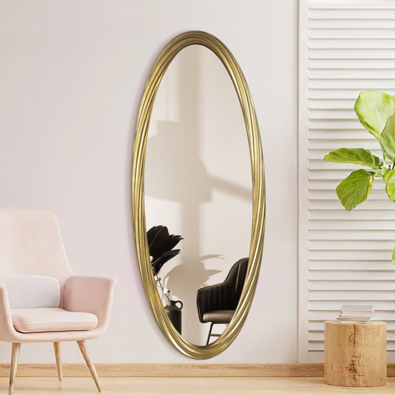 Eco-Friendly Lightweight Mirror with Spiral Frame