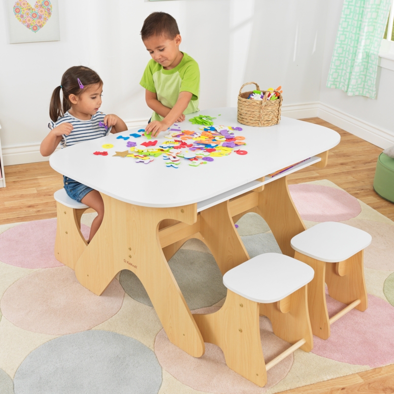 Expandable Table & Bench Set for Kids
