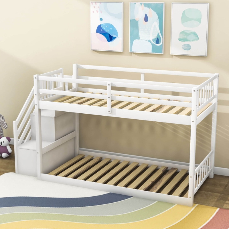 Low Bunk Bed with Easy Access