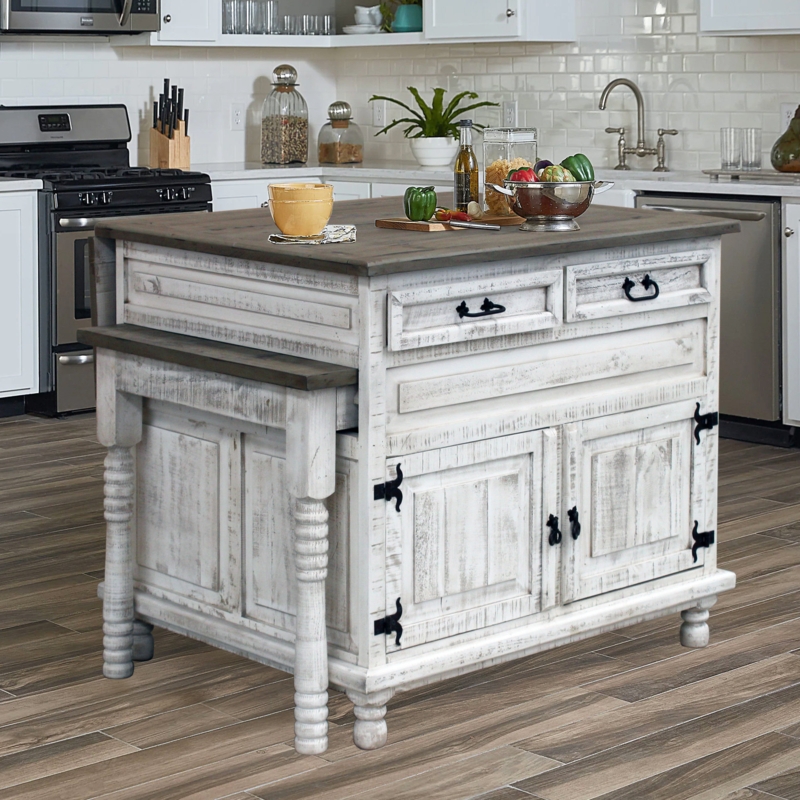 Kitchen Island with Pull-Out Table