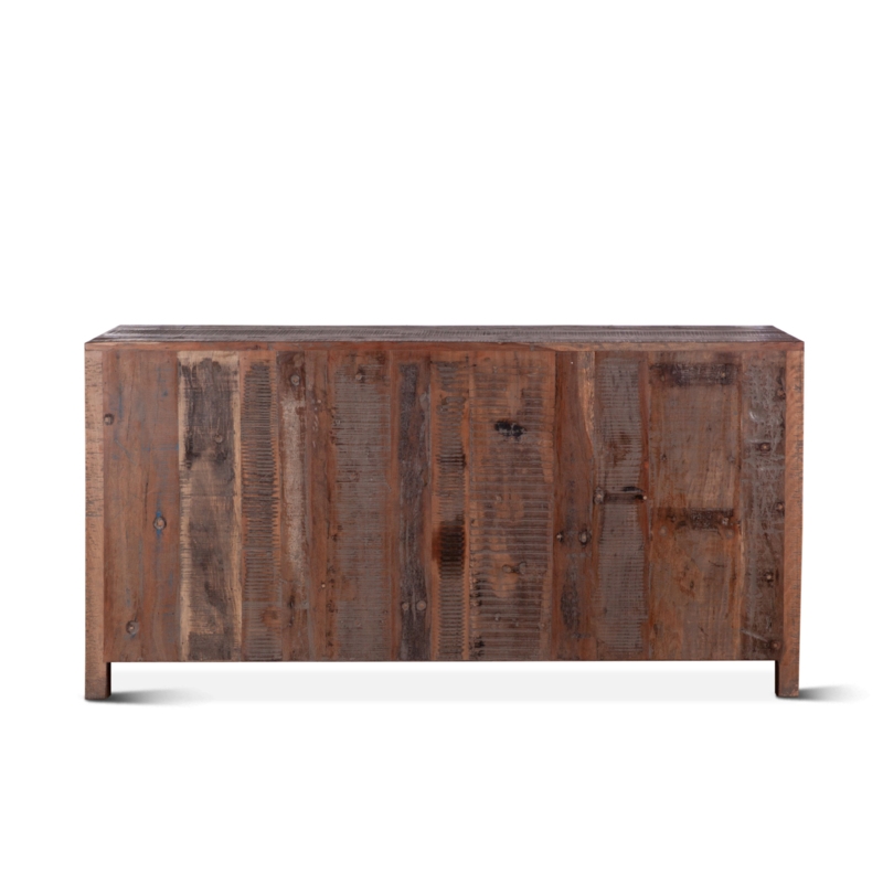 Vault-Style Teak Wood Sideboard
