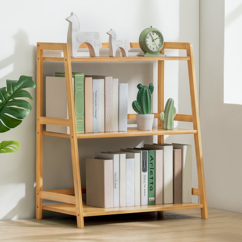 Five-Layer Trapezoid Bookshelf
