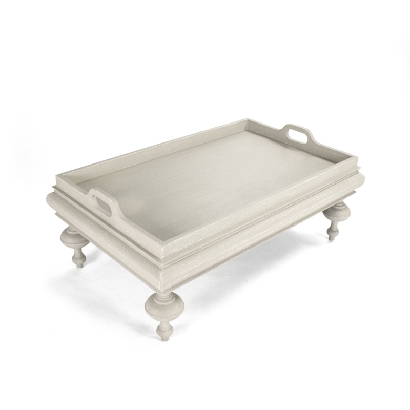 French-Inspired Tray Top Side Table