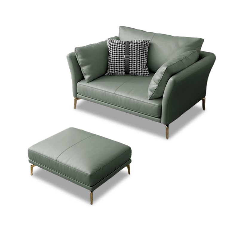 Italian Minimalist-Style Leather Sofa