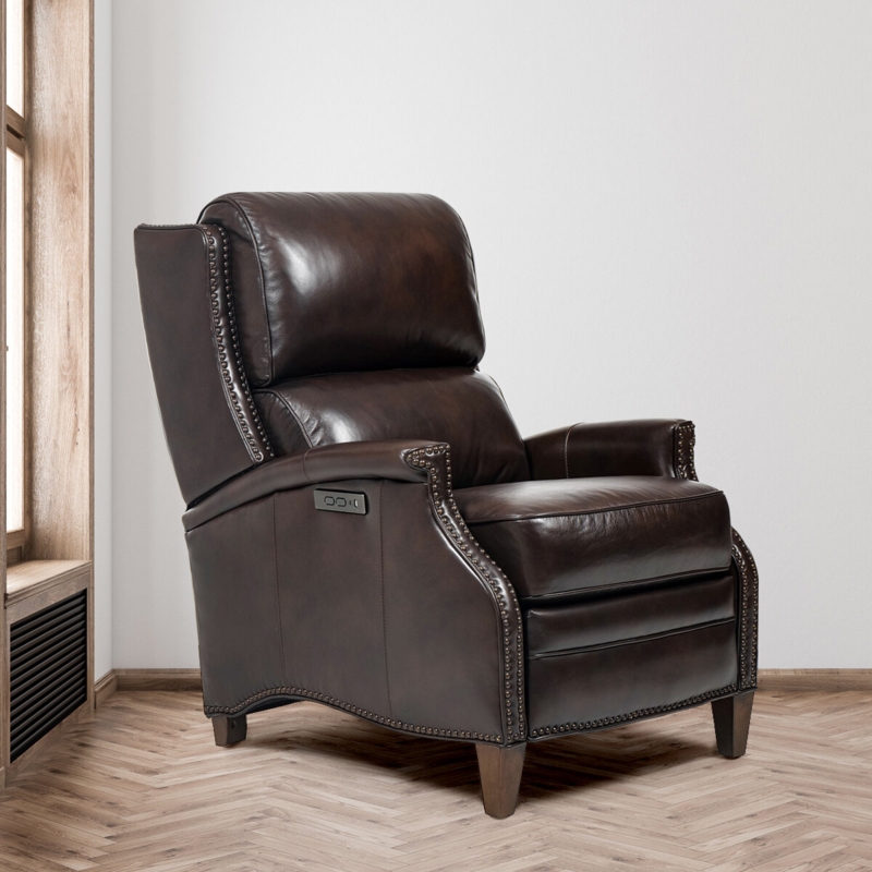 Traditional Recliner Chair with Charging Ports