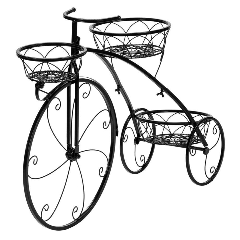 Tricycle Plant Stand with Tiered Basket Holders
