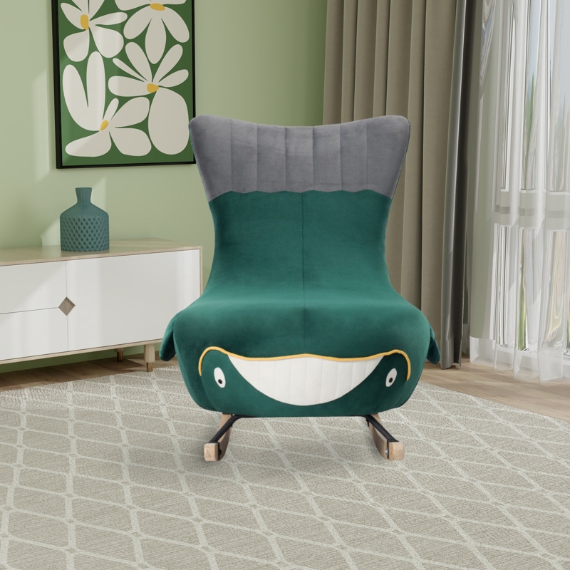 Whale-Inspired Rocking Chair