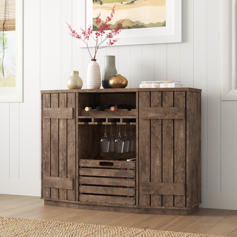 Country-Inspired Sideboard with Wine Storage