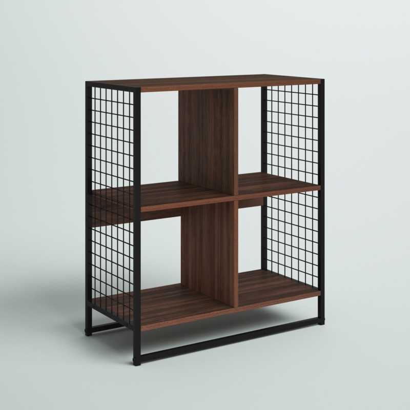 Freestanding 4-Cube Storage Bookcase