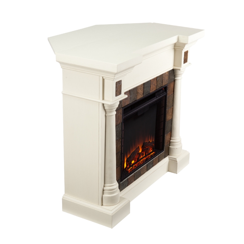 LED Flame Electric Fireplace with Mantle