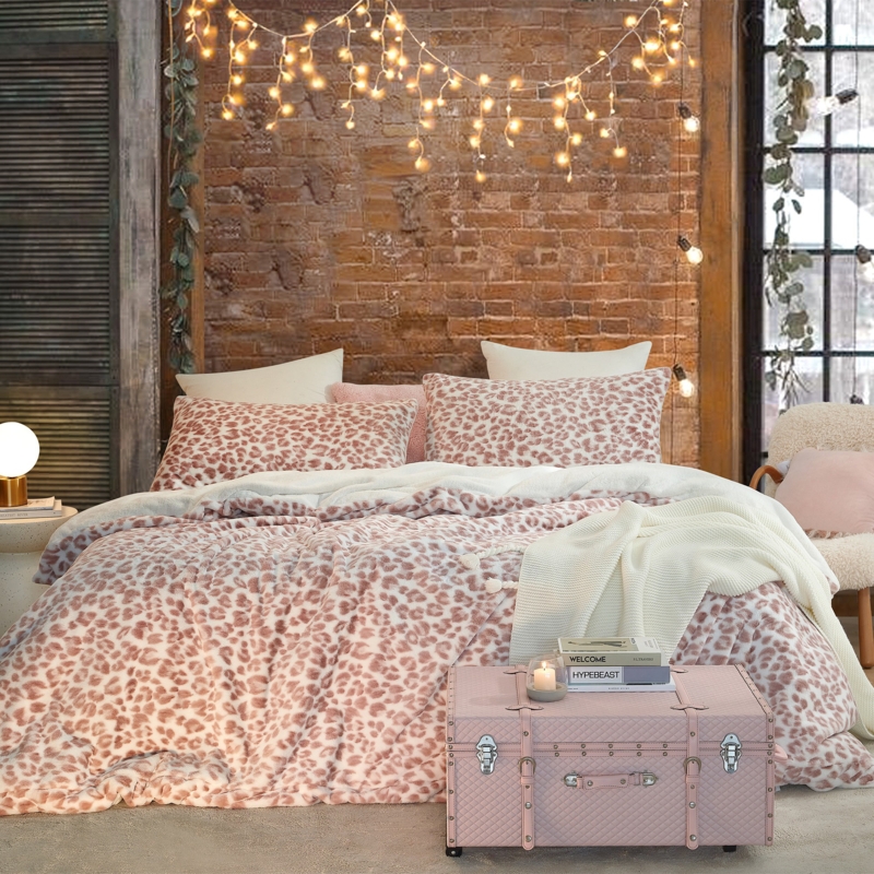 Coma Inducer Oversized Duvet Cover - Rose Taupe/White