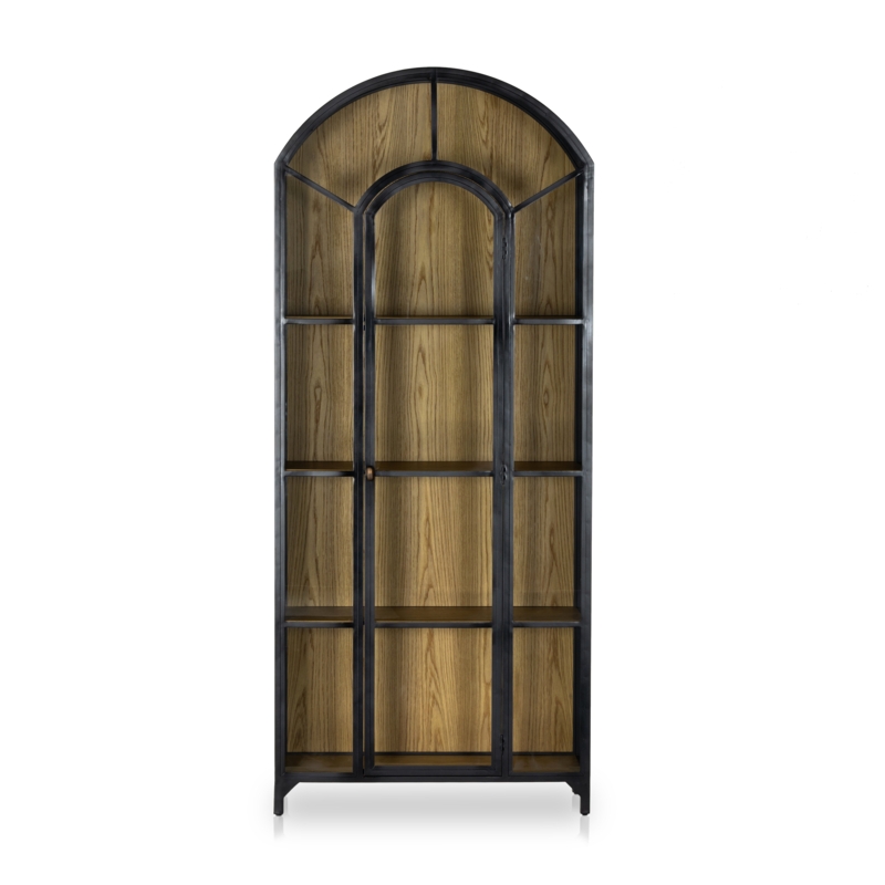 Arched Display Cabinet with Glass Fronts