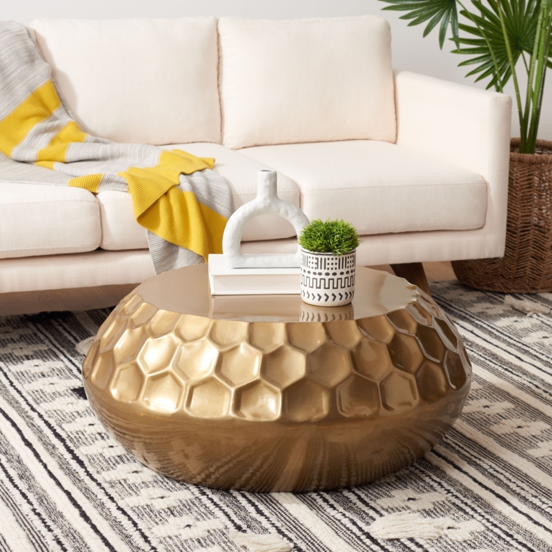 Elegant Honeycomb Coffee Table