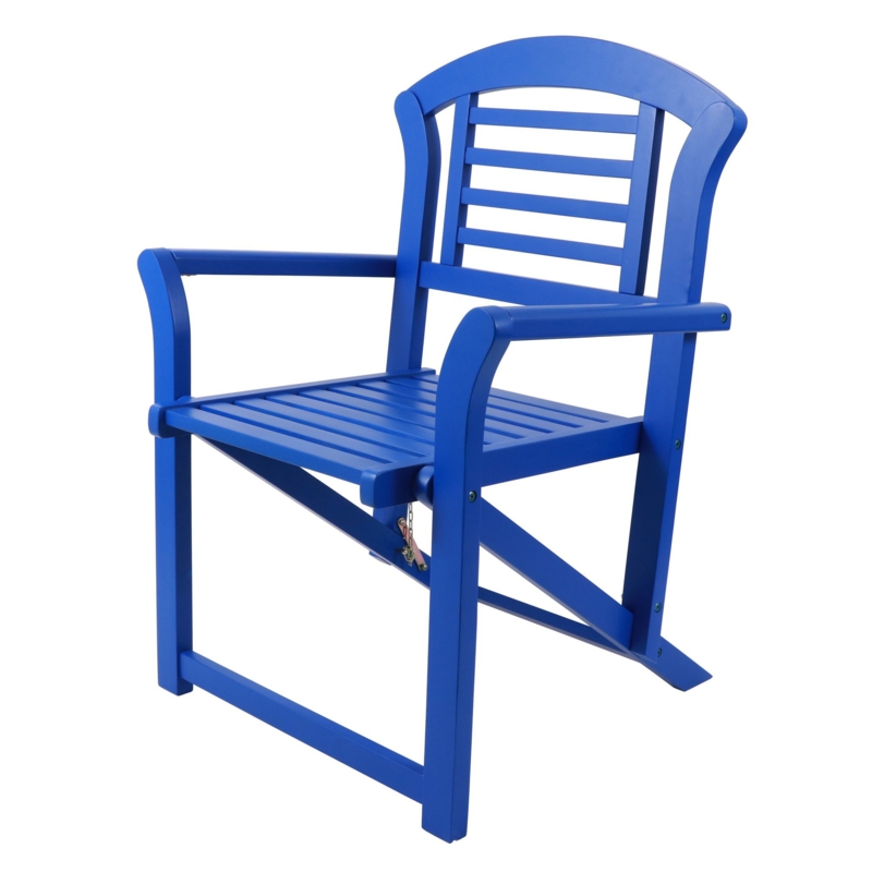 Acacia Wood Foldable Slatted Chair