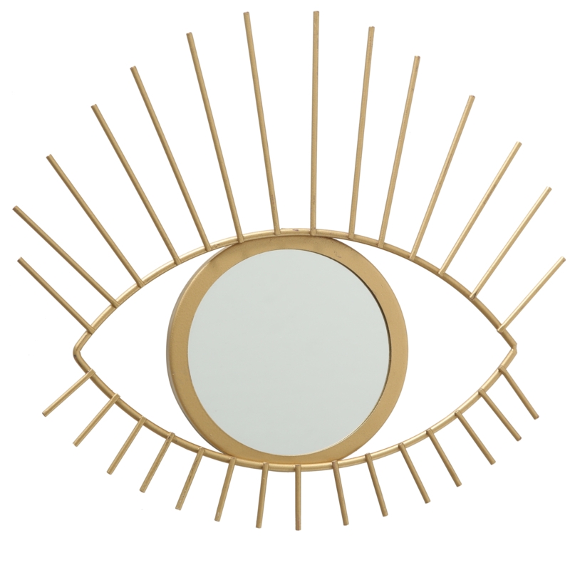 Golden Eye Mirror with Elongated Lashes