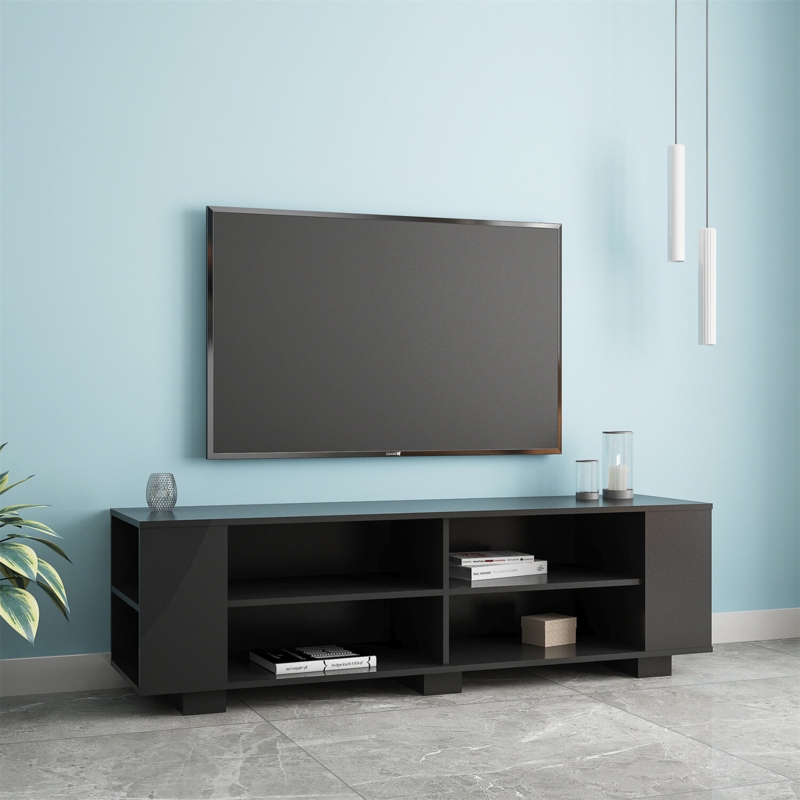 Mobile TV Stand with Lockable Wheels