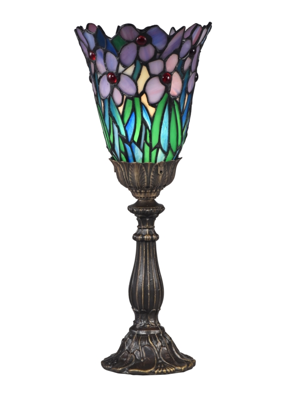 Tiffany Accent Lamp with Floral Shade