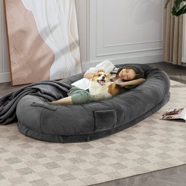 Deluxe Large Human-Size Dog Bed Bean Bag