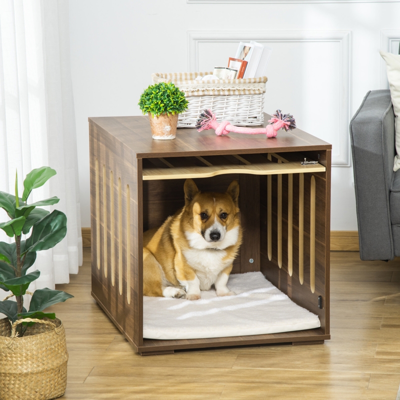 Dog Crate with Decor Platform
